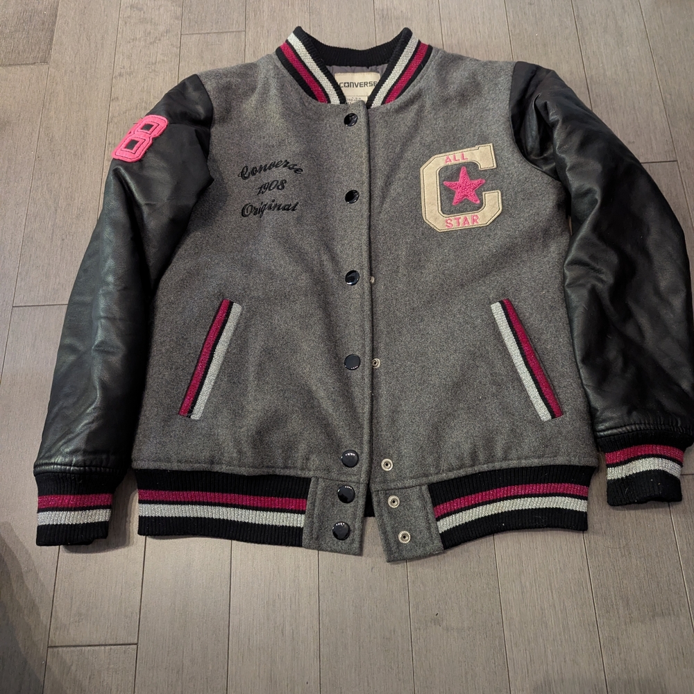 Converse Quilted Jacket in Gray